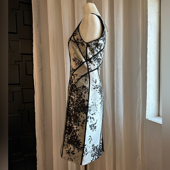 J. Mendel structured dress on Sophia Bush 4 silver/black bamboo - Picture 4 of 11